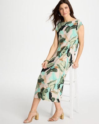 Travelers™ Soft Bloom Midi Dress click to view larger image.