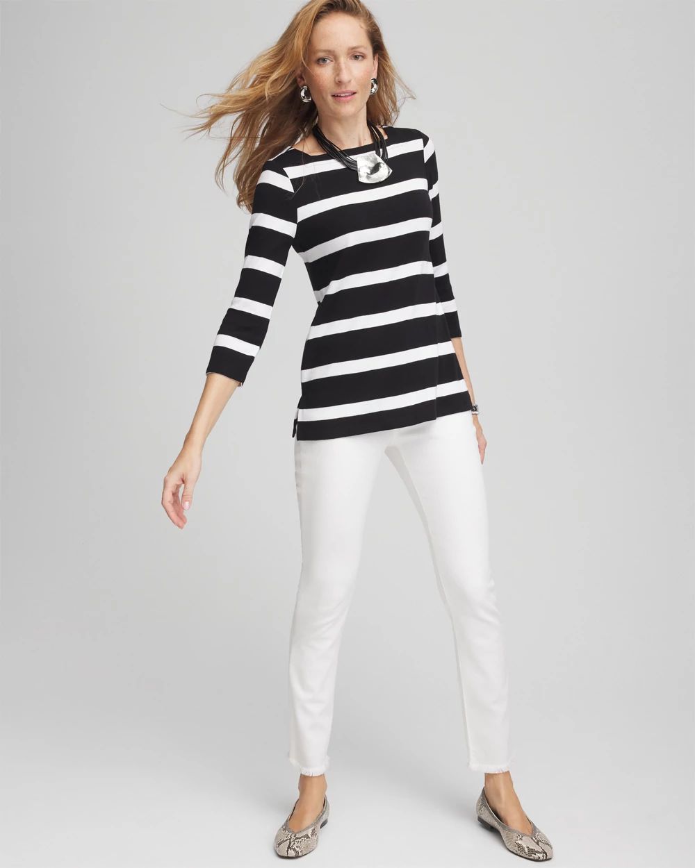 Pima Cotton Square-Neck Tunic