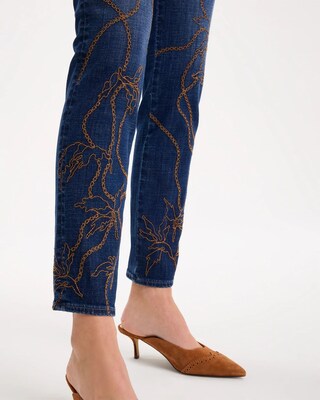 Girlfriend Slim Ankle Jeans click to view larger image.