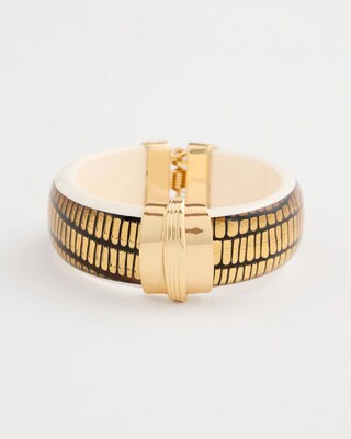 Animal Print Golden Hinge Bracelet