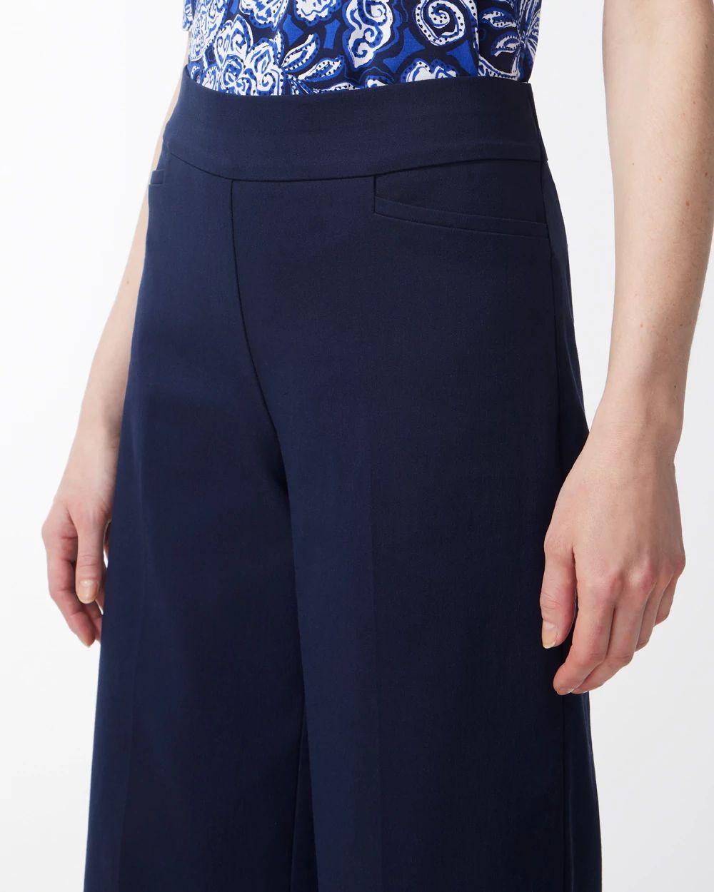 Brigitte Wide Leg Cropped Pants