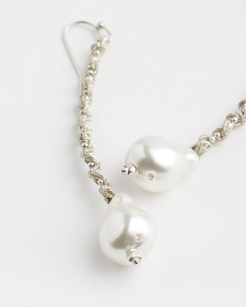Faux Pearl Drop Earrings