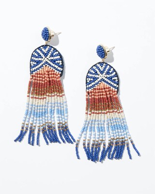 Seed Bead Chandelier Earrings