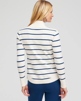 Zenergy® Luxe Cashmere Blend Stripe Sweater