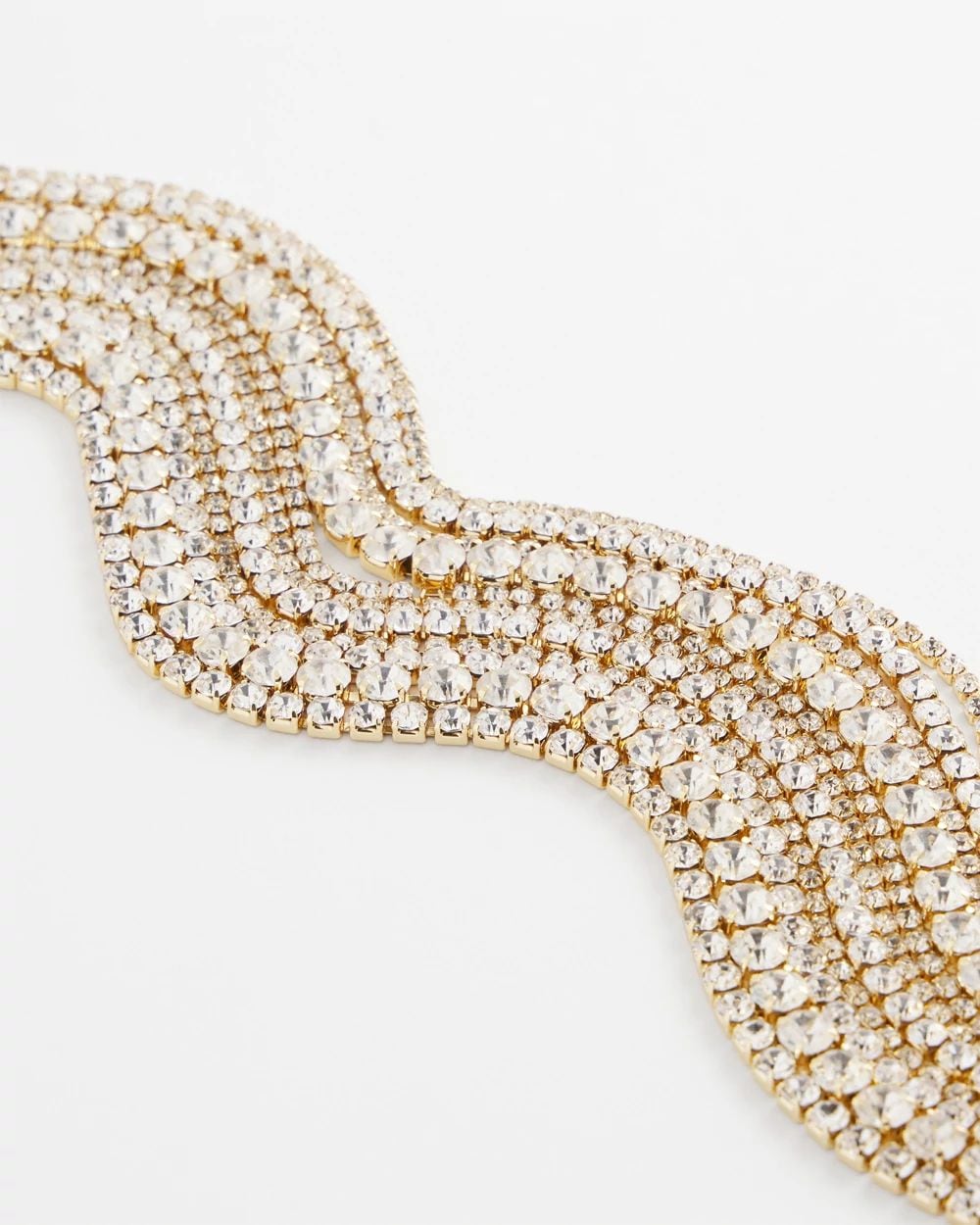 Multistrand Crystal Choker Necklace