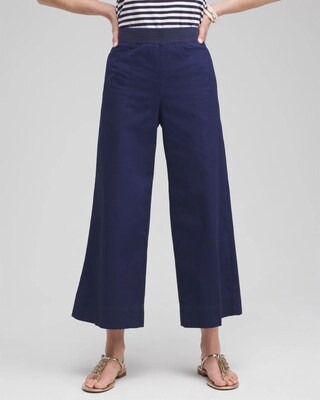 Poplin Culotte Pants