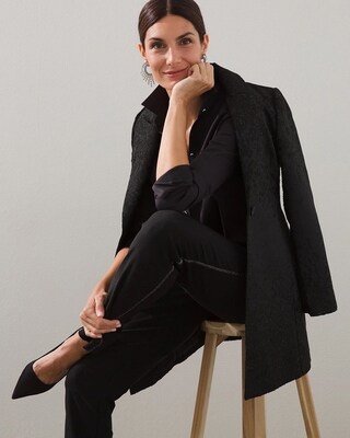 No-Iron Stretch High-Low Shirt
