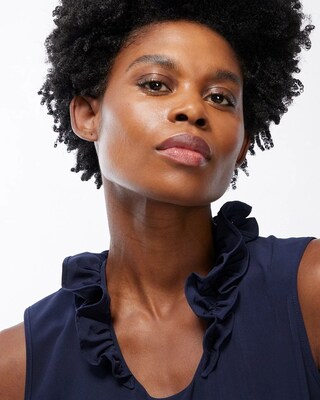 Zenergy® Ruffle Neck Tank click to view larger image.