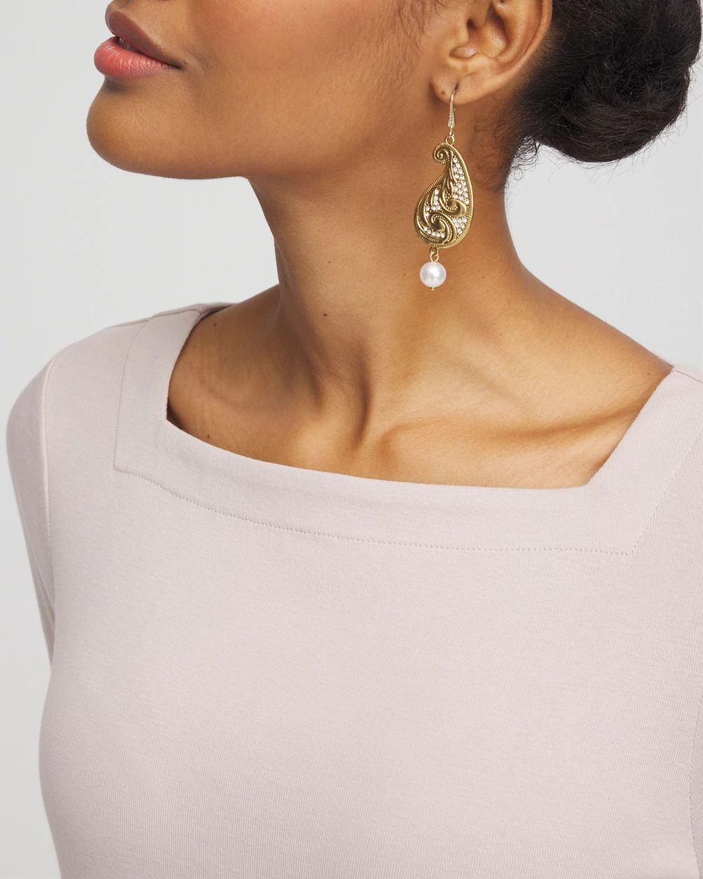 Pima Cotton Square-Neck Tunic