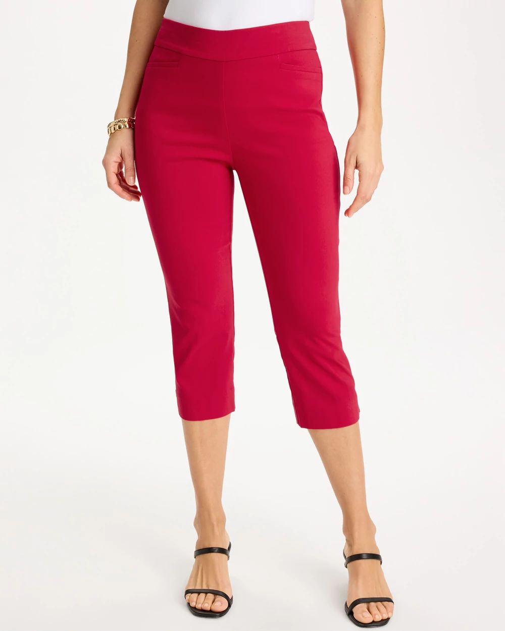 Brigitte™ Slim Rivet Pull-On Capri Pant