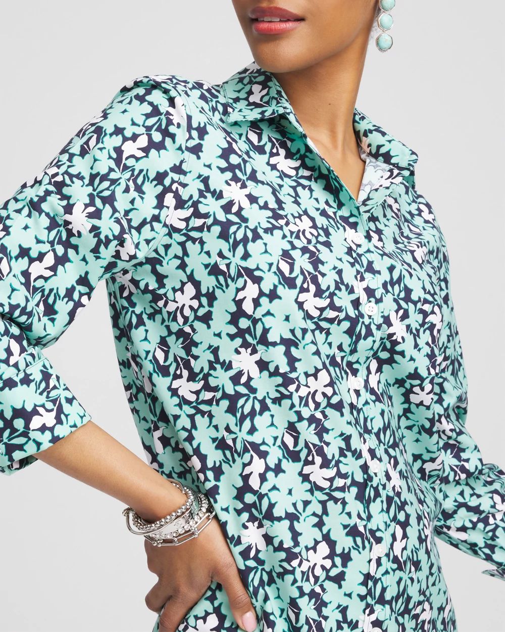 No Iron™ Cool Floral Shirt