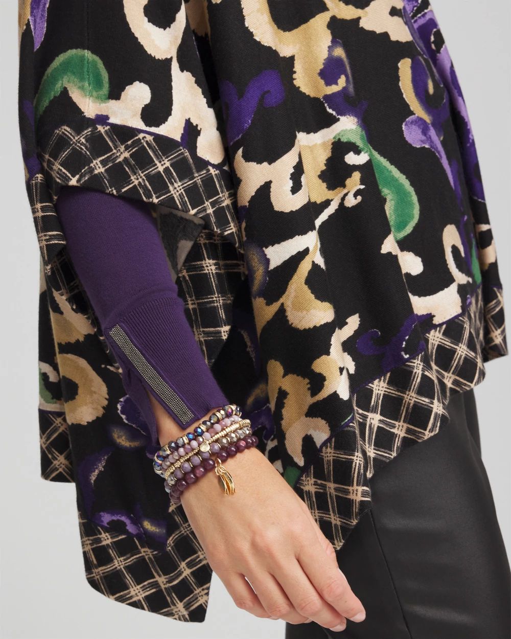 Scroll Print Poncho click to view larger image.
