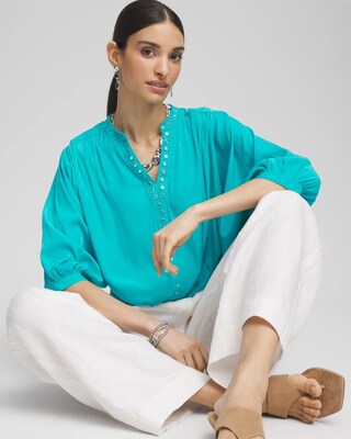 Batwing Sleeve Top click to view larger image.