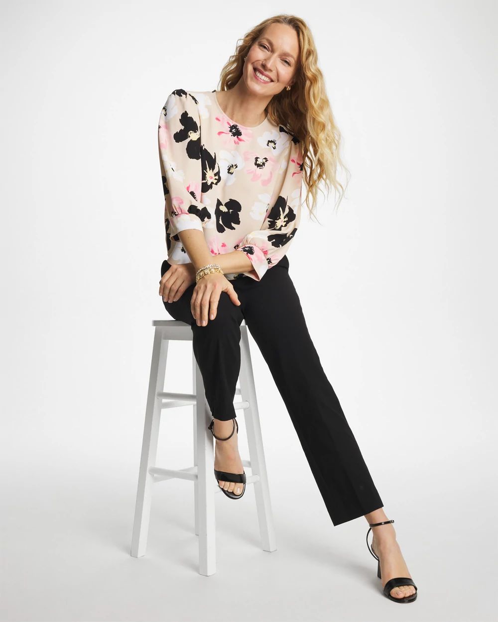 Satin Blossom Burst Shirt click to view larger image.