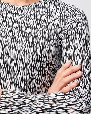Touch of Cool Leopard Ikat Layering Tee