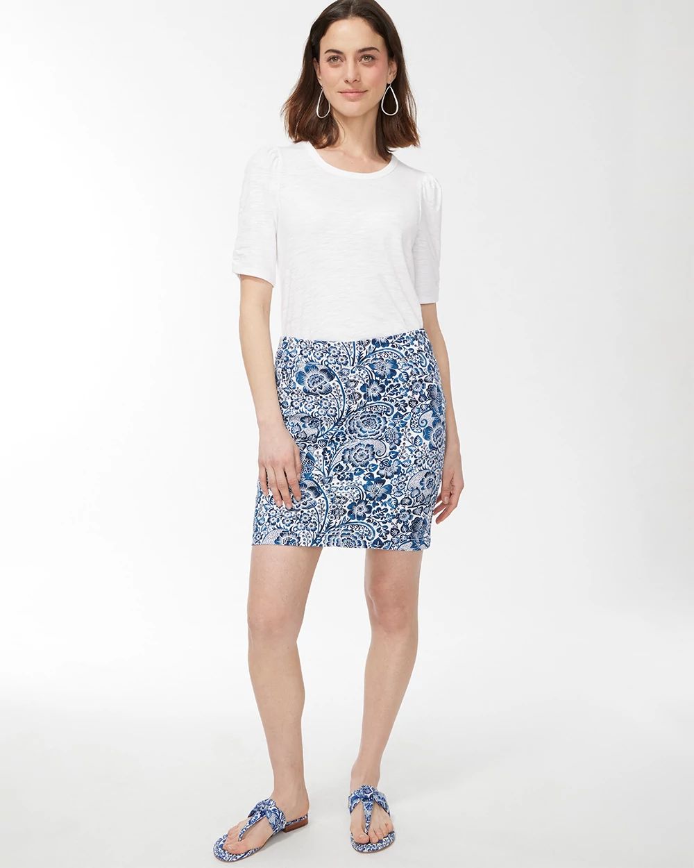 Paisley Pull-On Skort