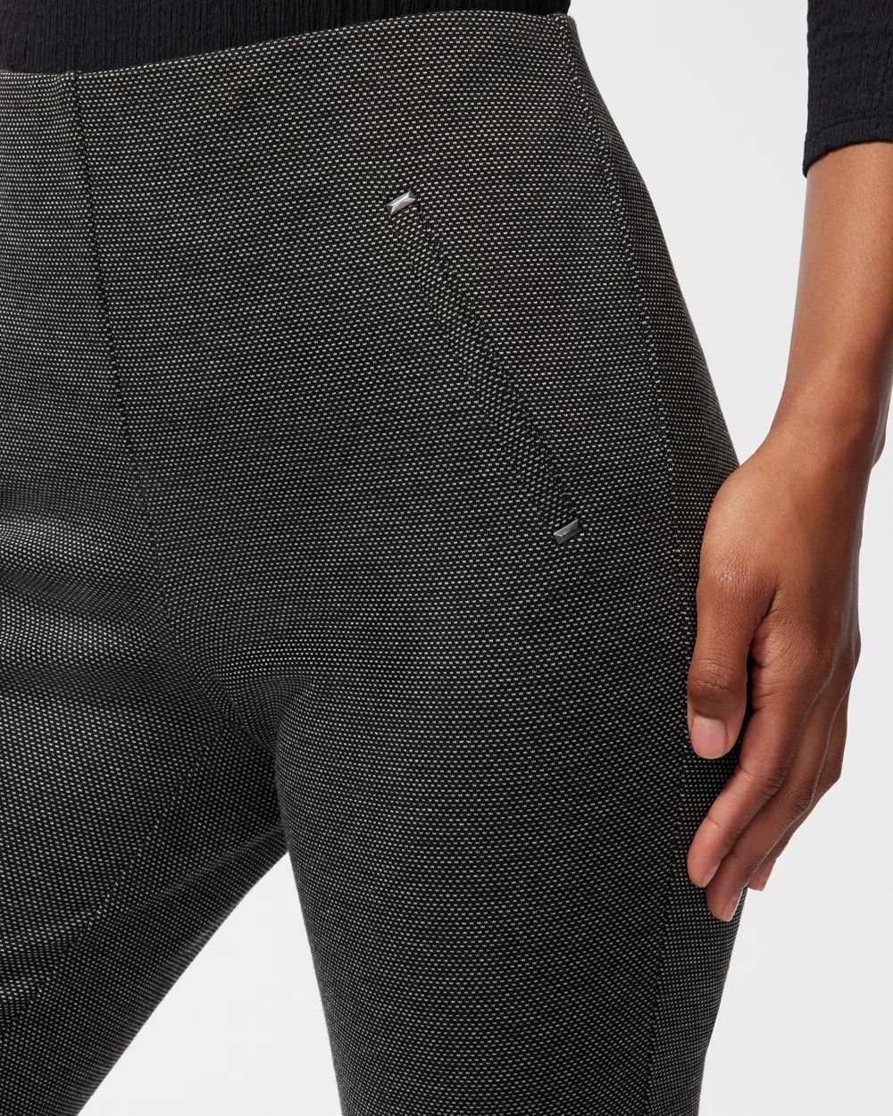 Juliet Ponte Jacquard Ankle Pants