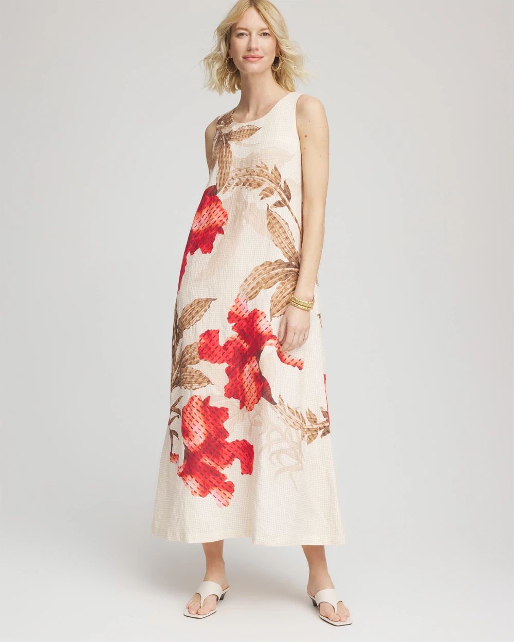 Petite Floral Tank Maxi Dress