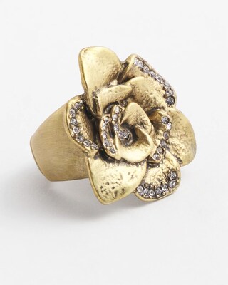 Stretch Pavé Rose Ring click to view larger image.