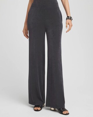 Petite Travelers Wide Leg Pocket Pants