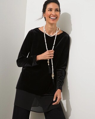 Travelers Collection Velvet Tunic