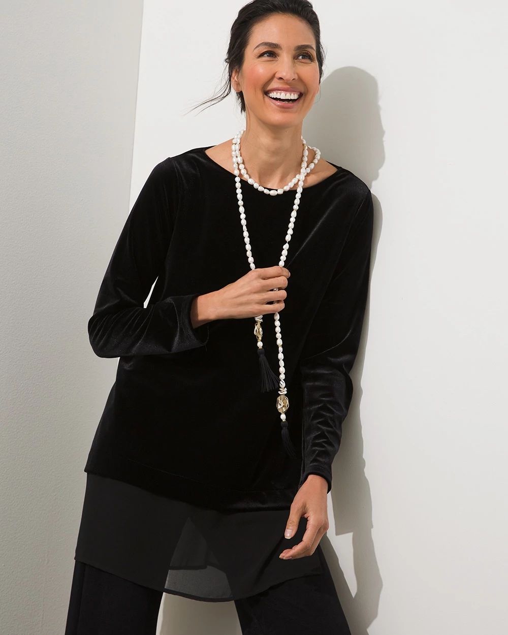 Travelers Collection Velvet Tunic