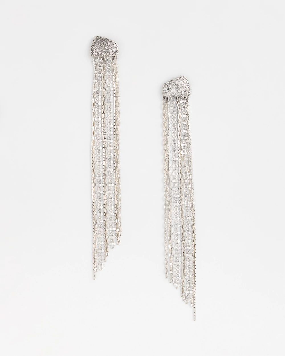 No Droop® Silver-Tone Jellyfish Earrings
