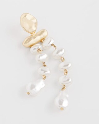 No Droop® Dripping Pearl Earrings click to view larger image.