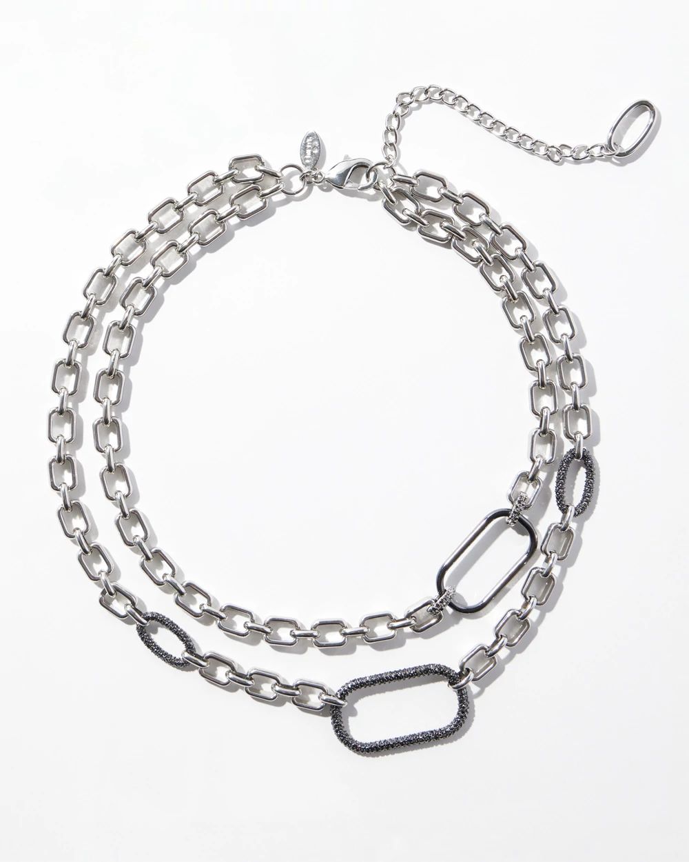 Pavé Double Strand Necklace