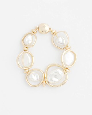 Gold Tone Chain Link Magnetic Bracelet