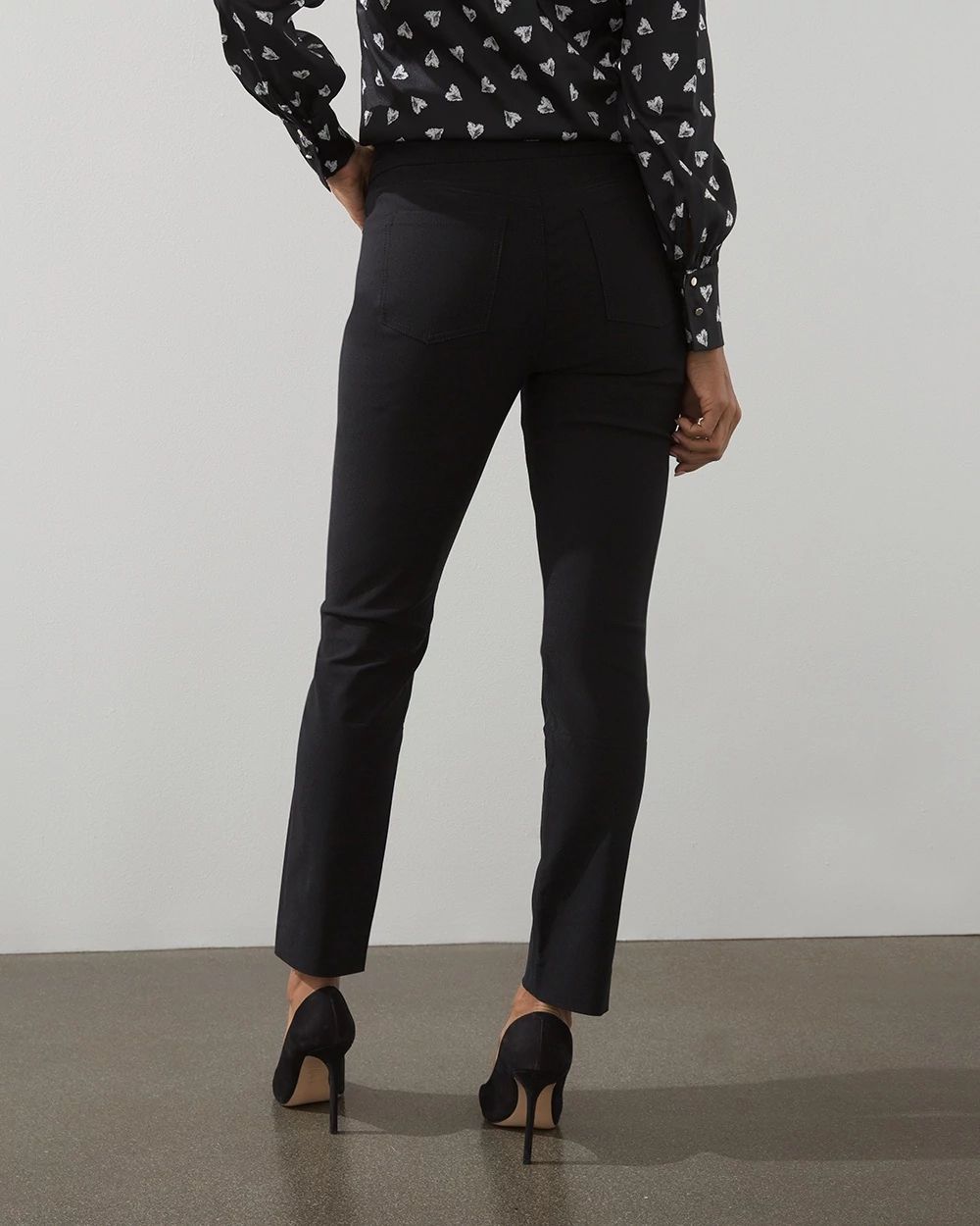 Pull-On 5 Pocket Slim Ankle Pants