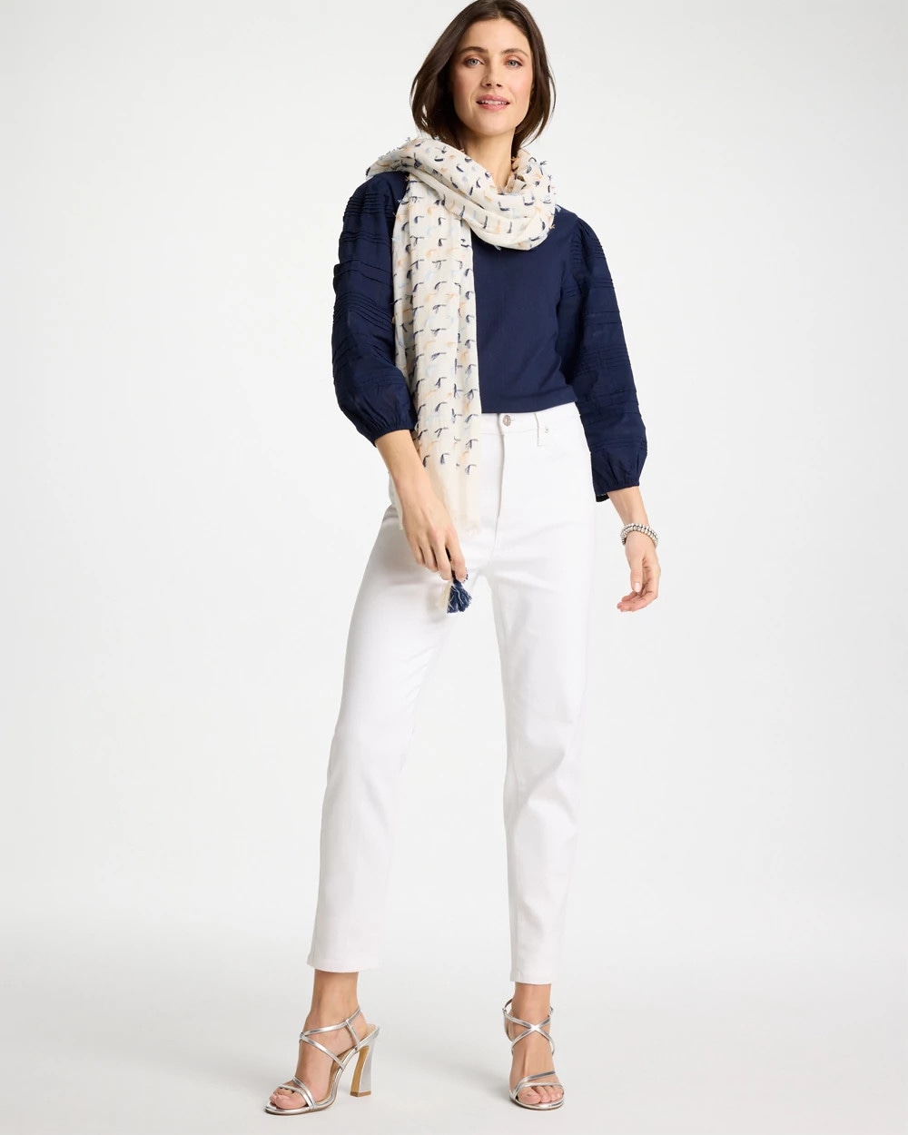 Pintuck Puff Sleeve Tee