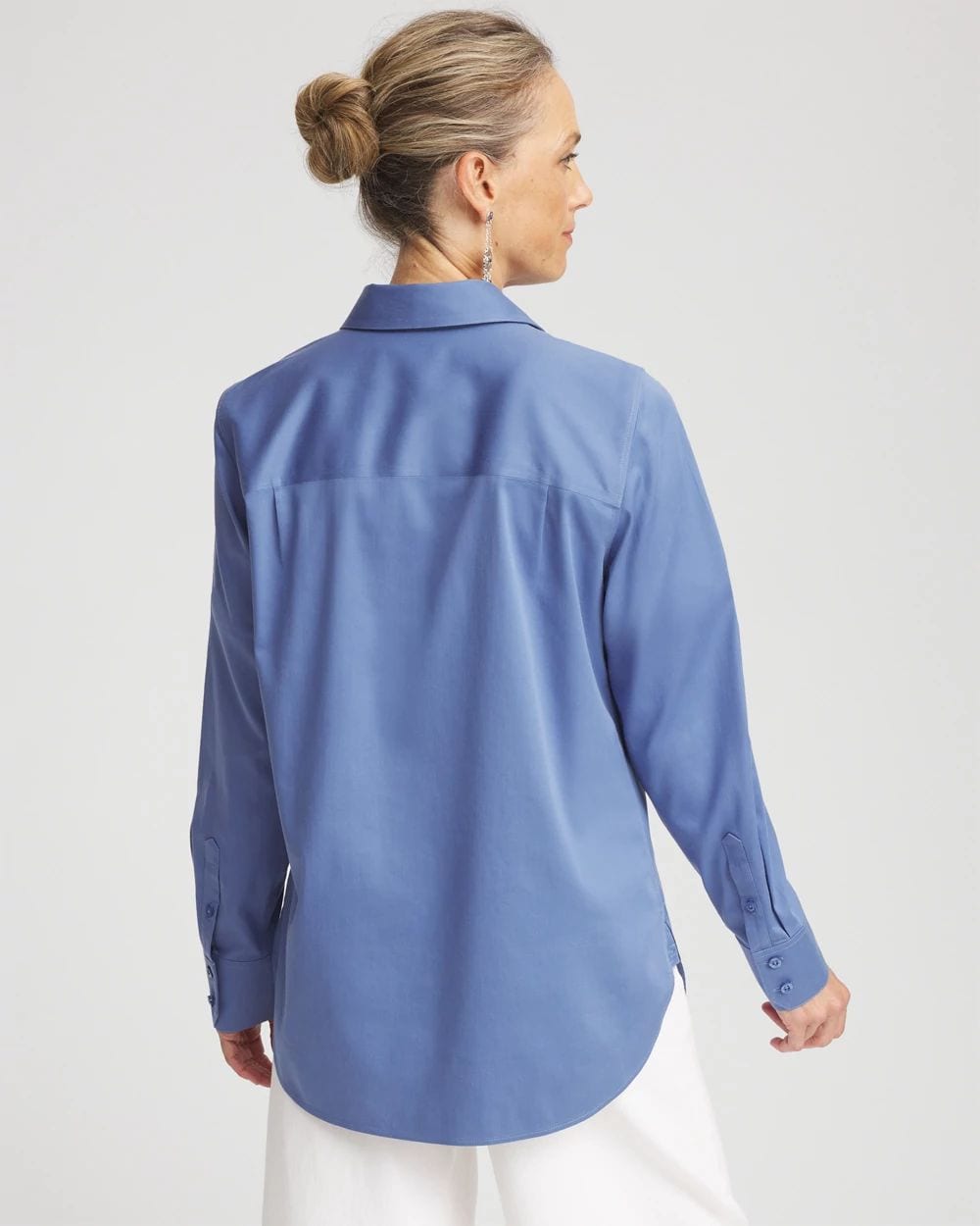 No Iron™ Stretch-Sateen Shirt click to view larger image.