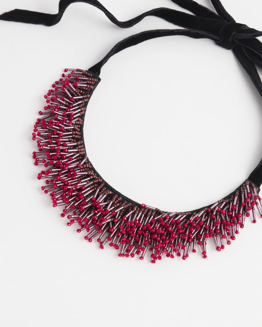 Red Seed Bead Necklace