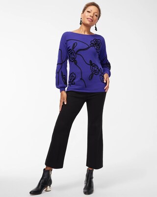Cool Soutache Pullover Sweater