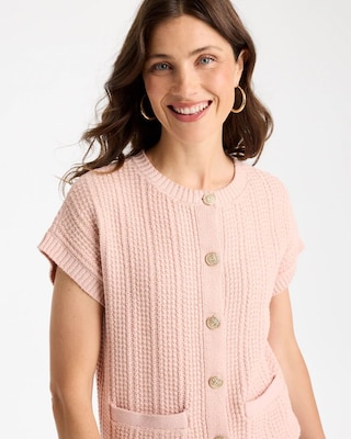 Button-Up Sweater Vest click to view larger image.