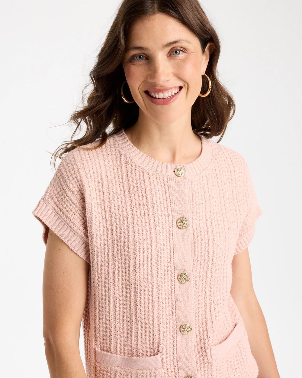 Button-Up Sweater Vest click to view larger image.