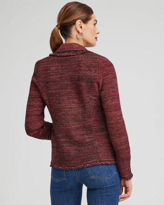 Tweed Lurex Cardigan Sweater