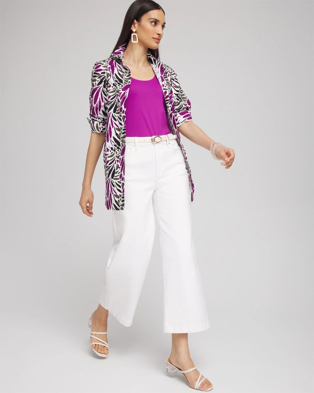 No Iron™ Stretch Floral Tunic
