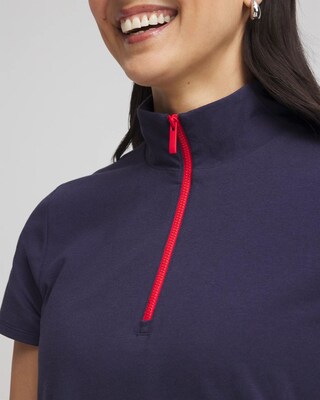 Zenergy® UPF Knit Half-Zip Dress click to view larger image.