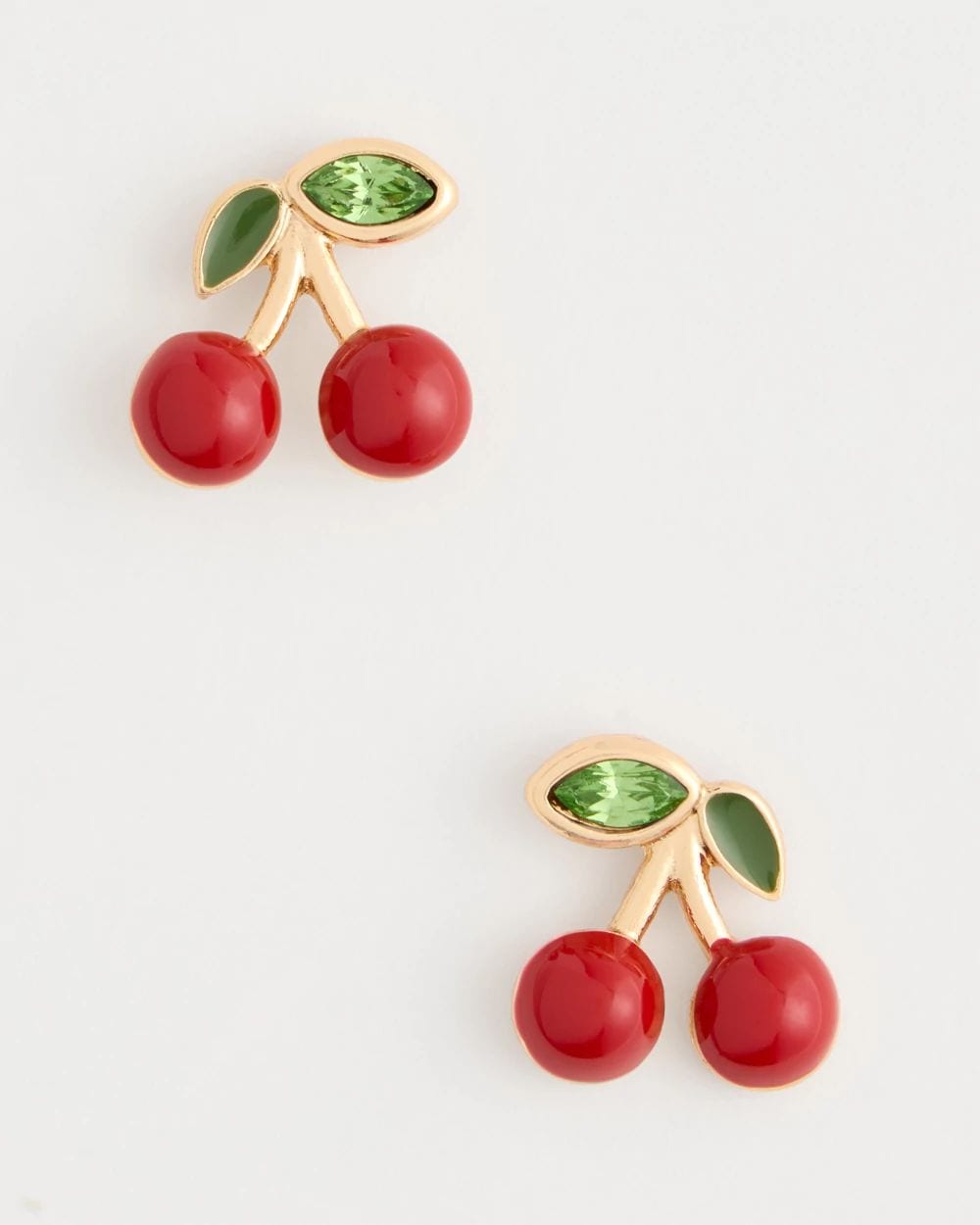 Red Cherry Stud Earrings