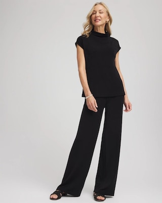 Petite Travelers™ Wide-Leg Pocket Pants click to view larger image.
