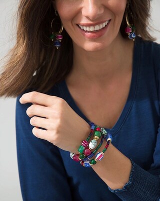 Beaded Coil Bracelet