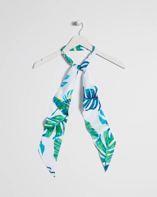 Island Motif Skinny Scarf