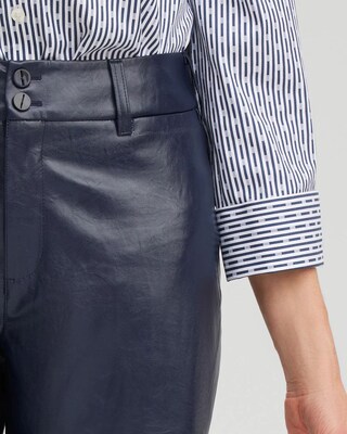 Faux Leather Trouser Crops