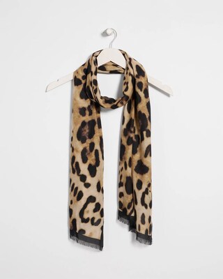 Animal Print Oblong Scarf