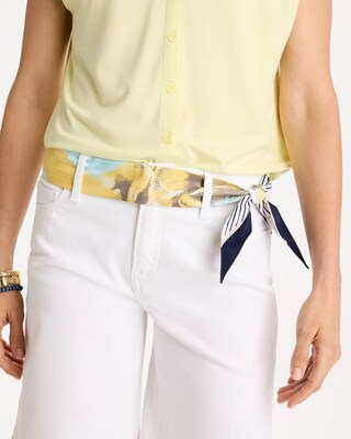 Striped Skinny Scarf click to view larger image.