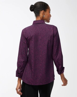 No Iron Stretch Leopard Shirt