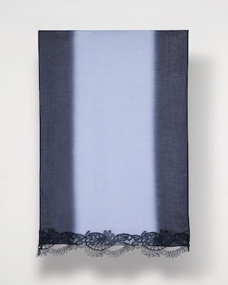 Ombre Lace Oblong Scarf click to view larger image.