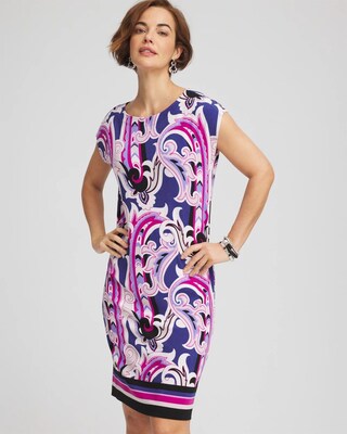 Travelers™ Paisley Cap-Sleeved Dress